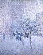 Childe Hassam Late Afternoon, New York, Winter painting